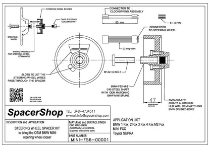 BMW 2 Series G87 M2 distanziale volante